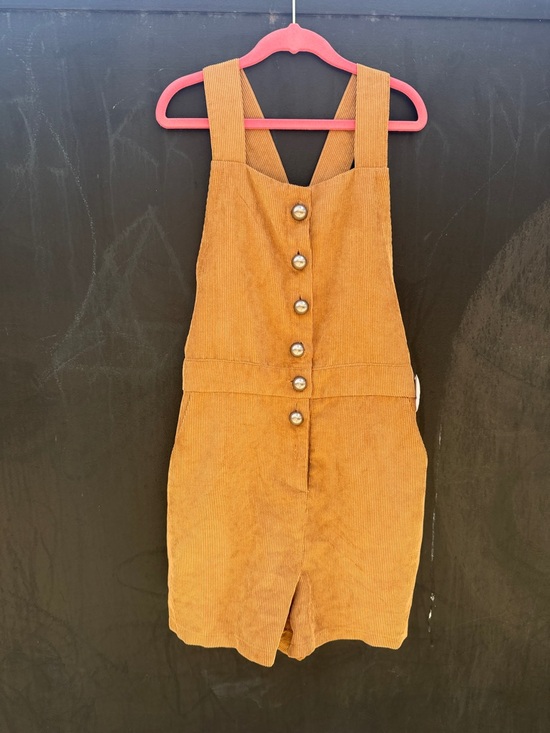 WYLDR Pants - Wyldr Joni tan corduroy playsuit romper small